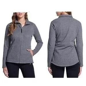 Skechers Gray zip front sweatshirt jacket size M